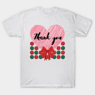 Thank you and Christmas T-Shirt